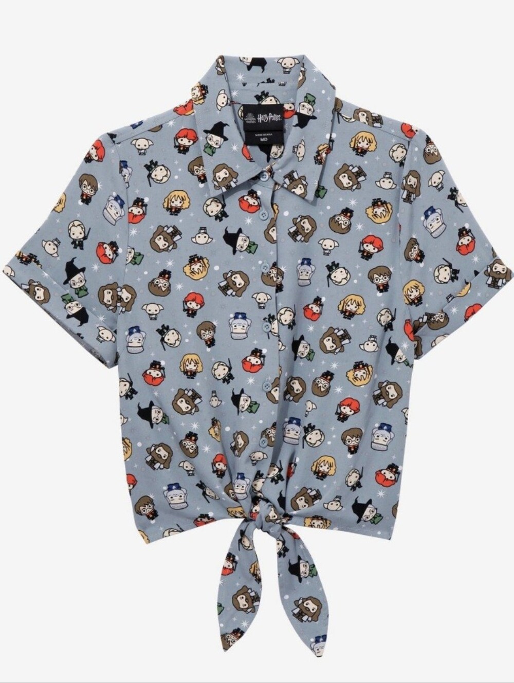 Harry Potter Chibi Characters Tie-Front Top S | BoxLunch Exclusive